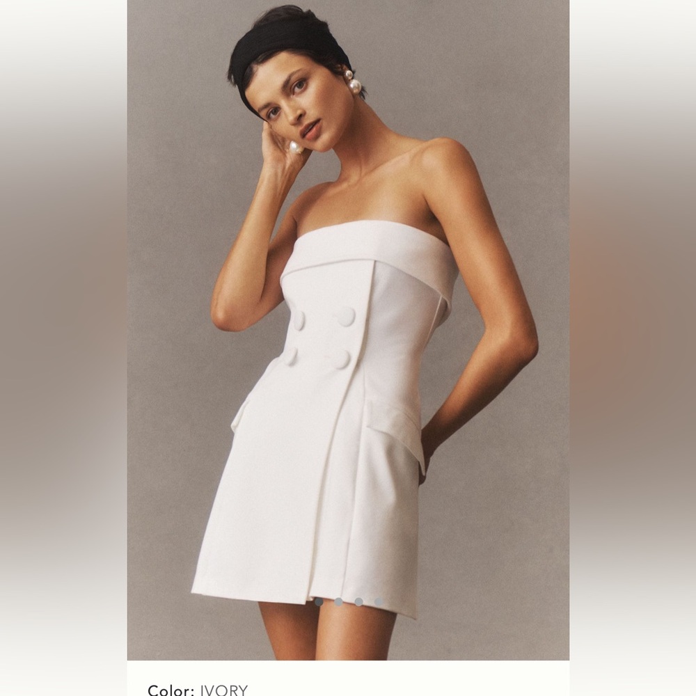 white tuxedo dress
